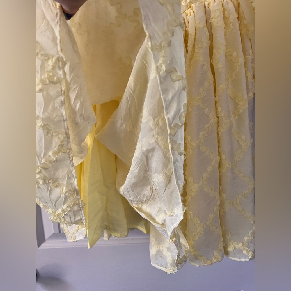 Chic Yellow Lace Mini Dress - Picture 8 of 11